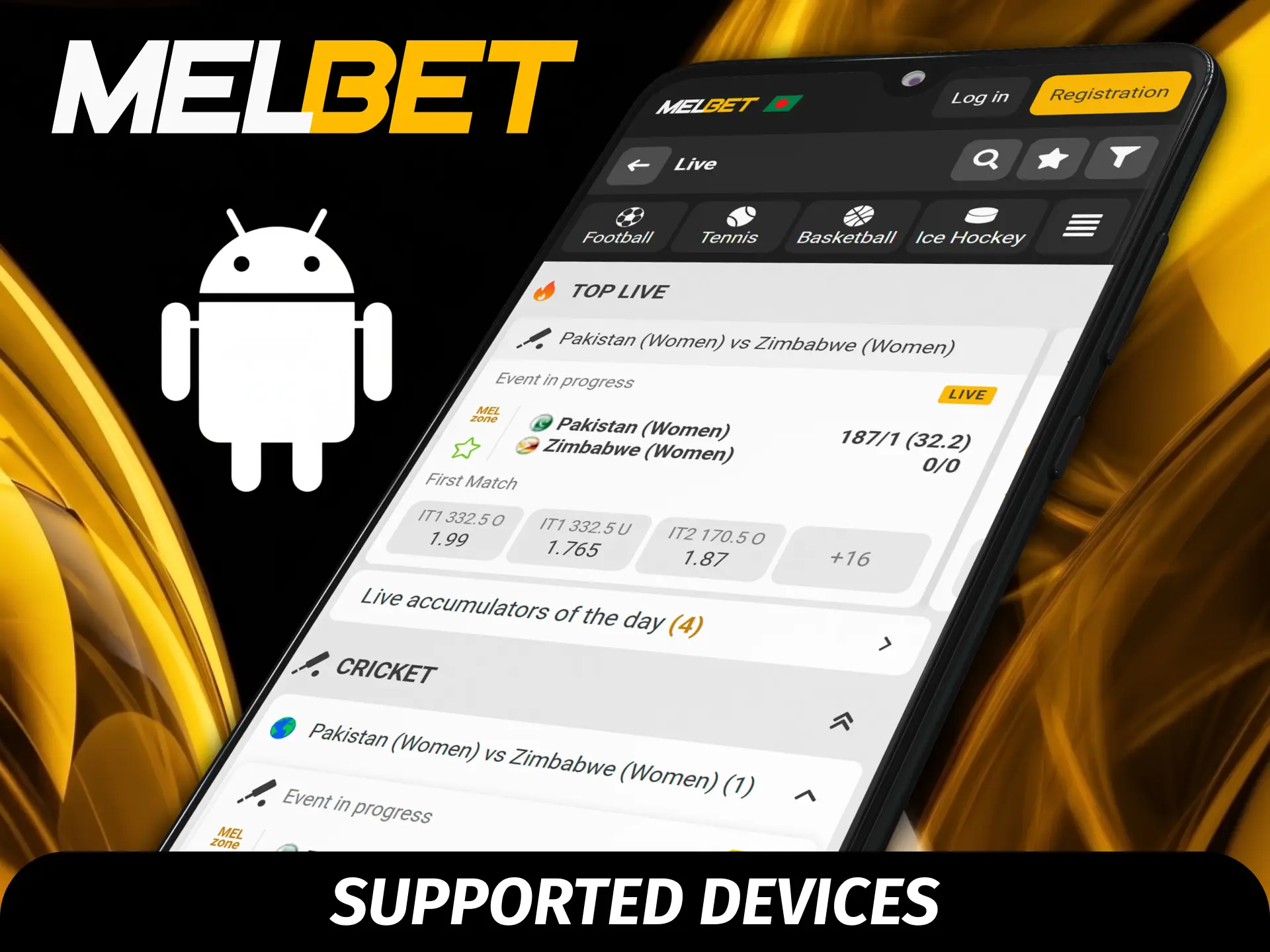 Check the list of compatible Android smartphones for the Melbet app in Bangladesh.