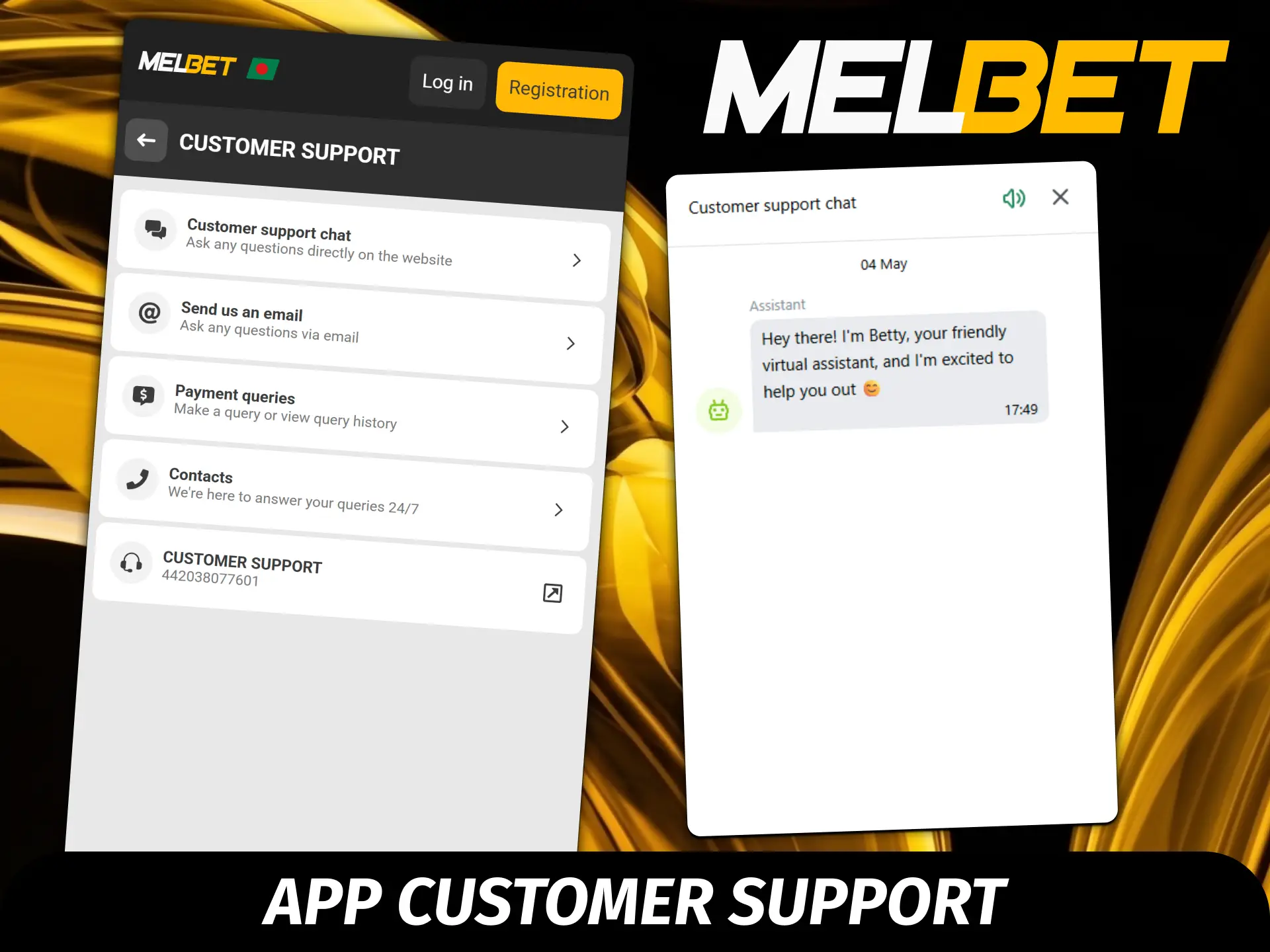Contact the Melbet Bangladesh support team via twenty four seven live chat and email within the mobile app.