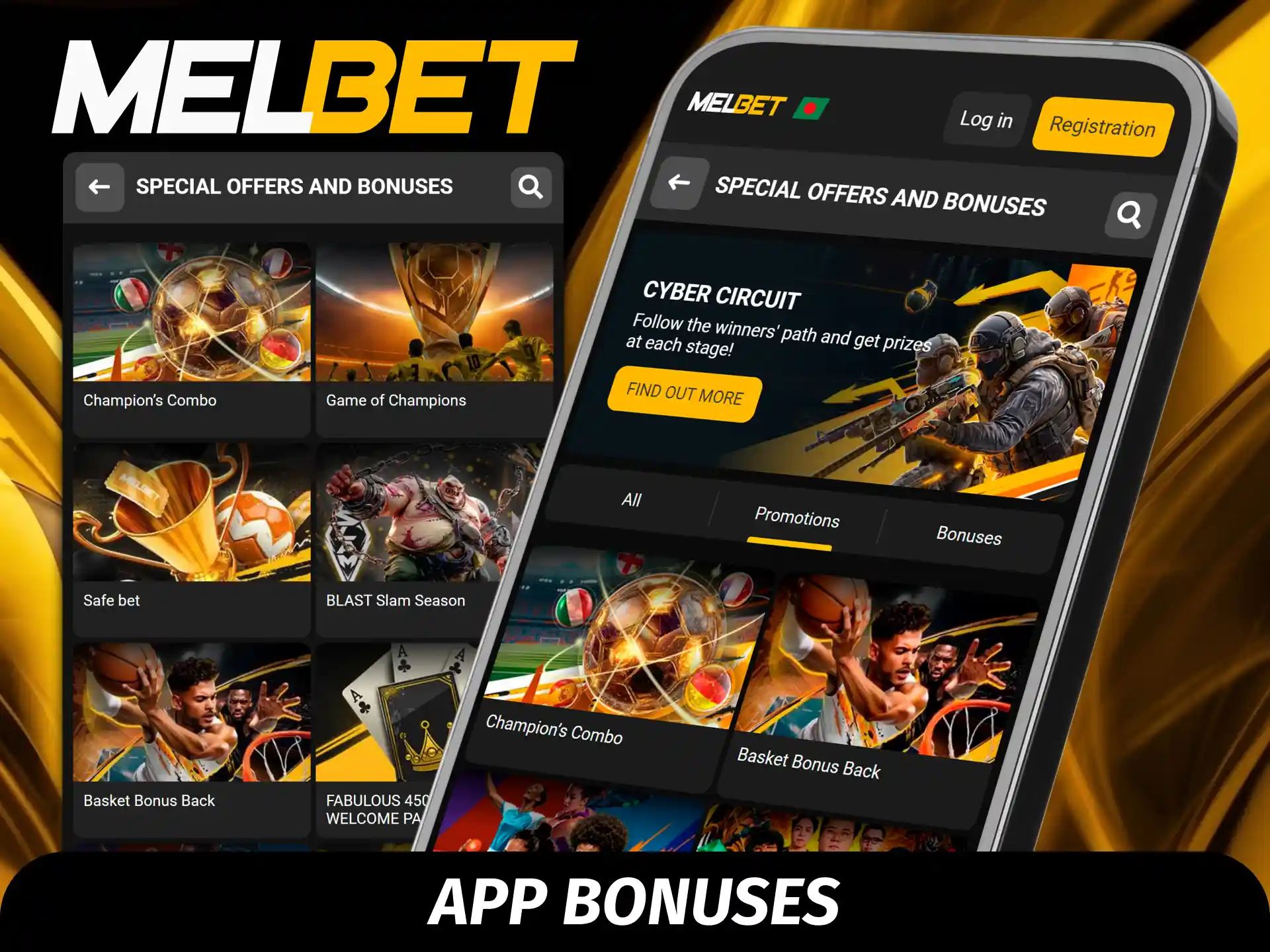 Claim the latest sports welcome offers and casino deposit bonuses available on the Melbet Bangladesh app.
