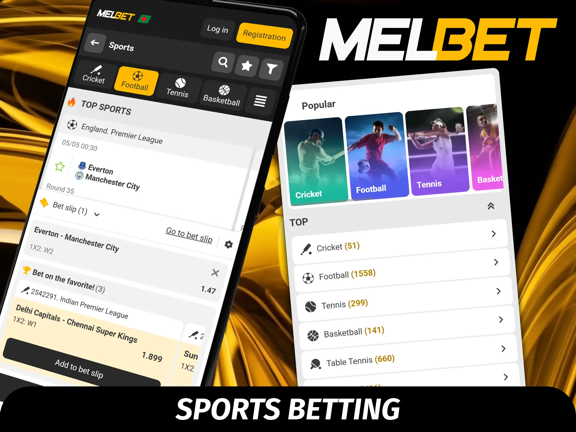 Access live cricket markets and competitive sports betting odds on the Melbet Bangladesh mobile app.